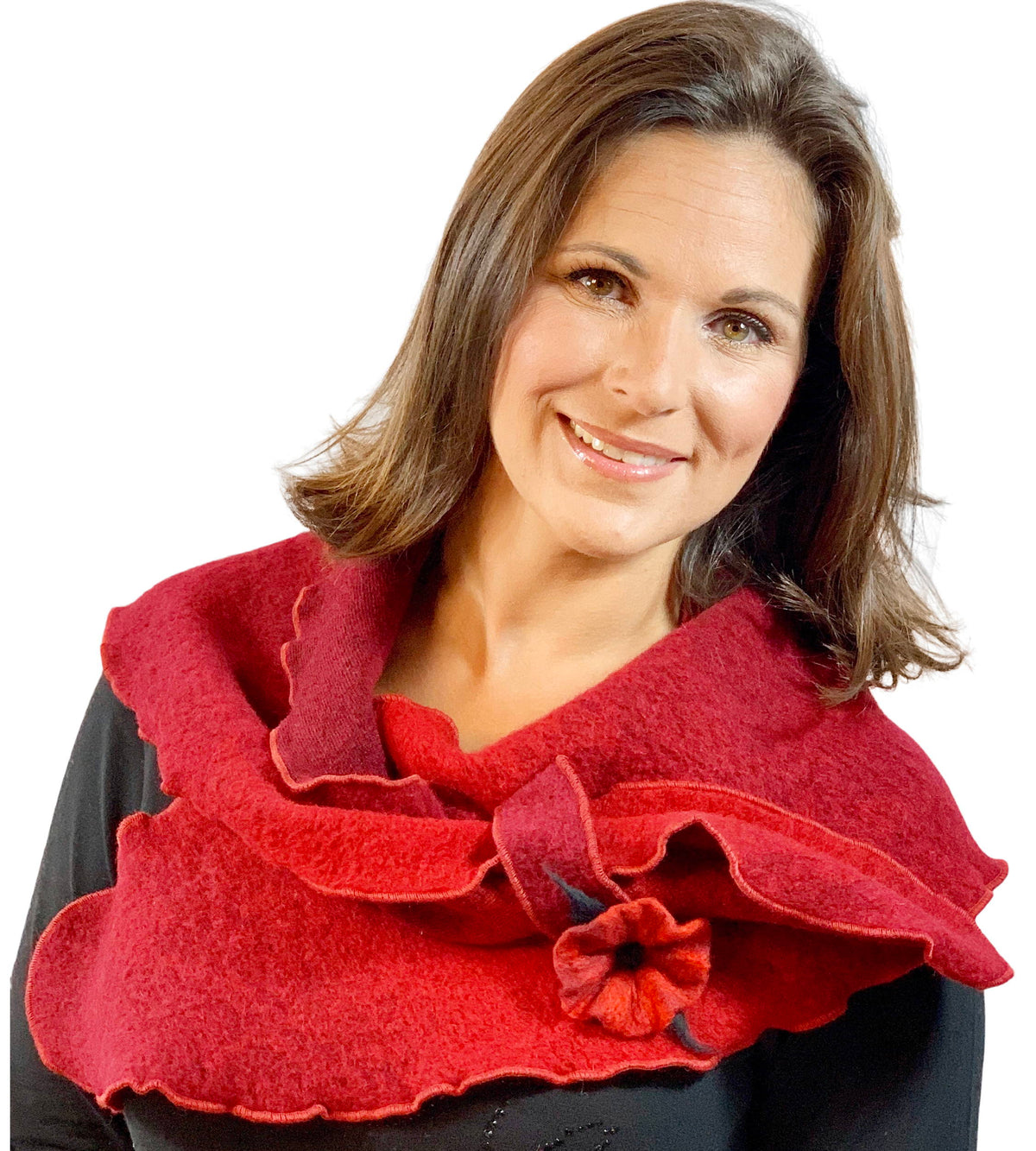 Steckschal XL Fabricia rot