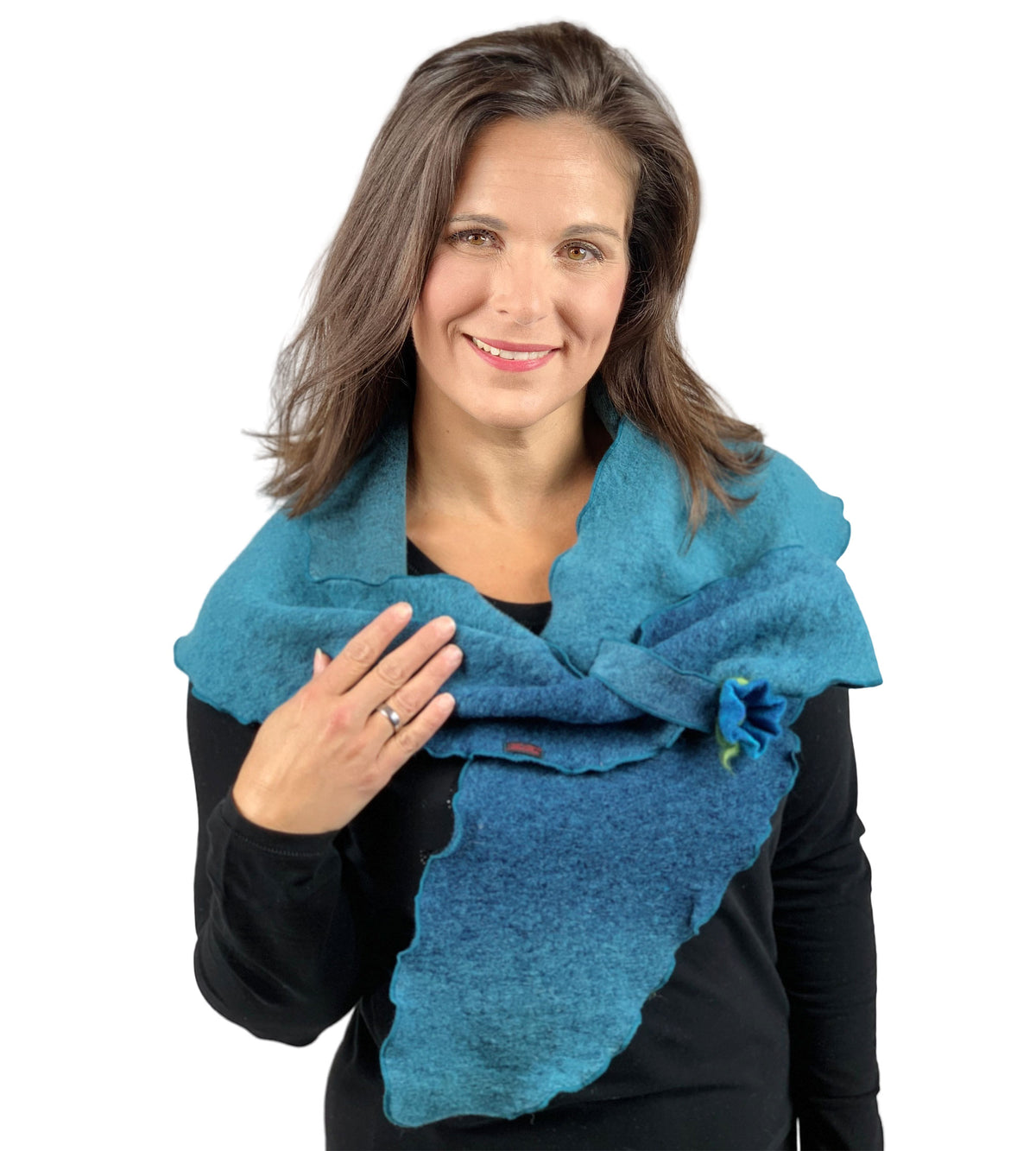 Steckschal XL Fabricia türkis