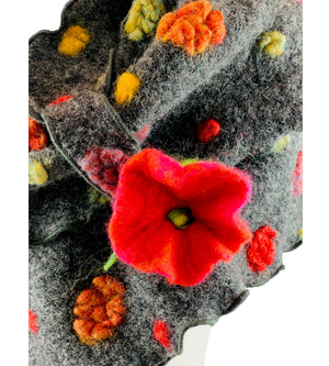 Steckschal XL Tupfen mit Blüte