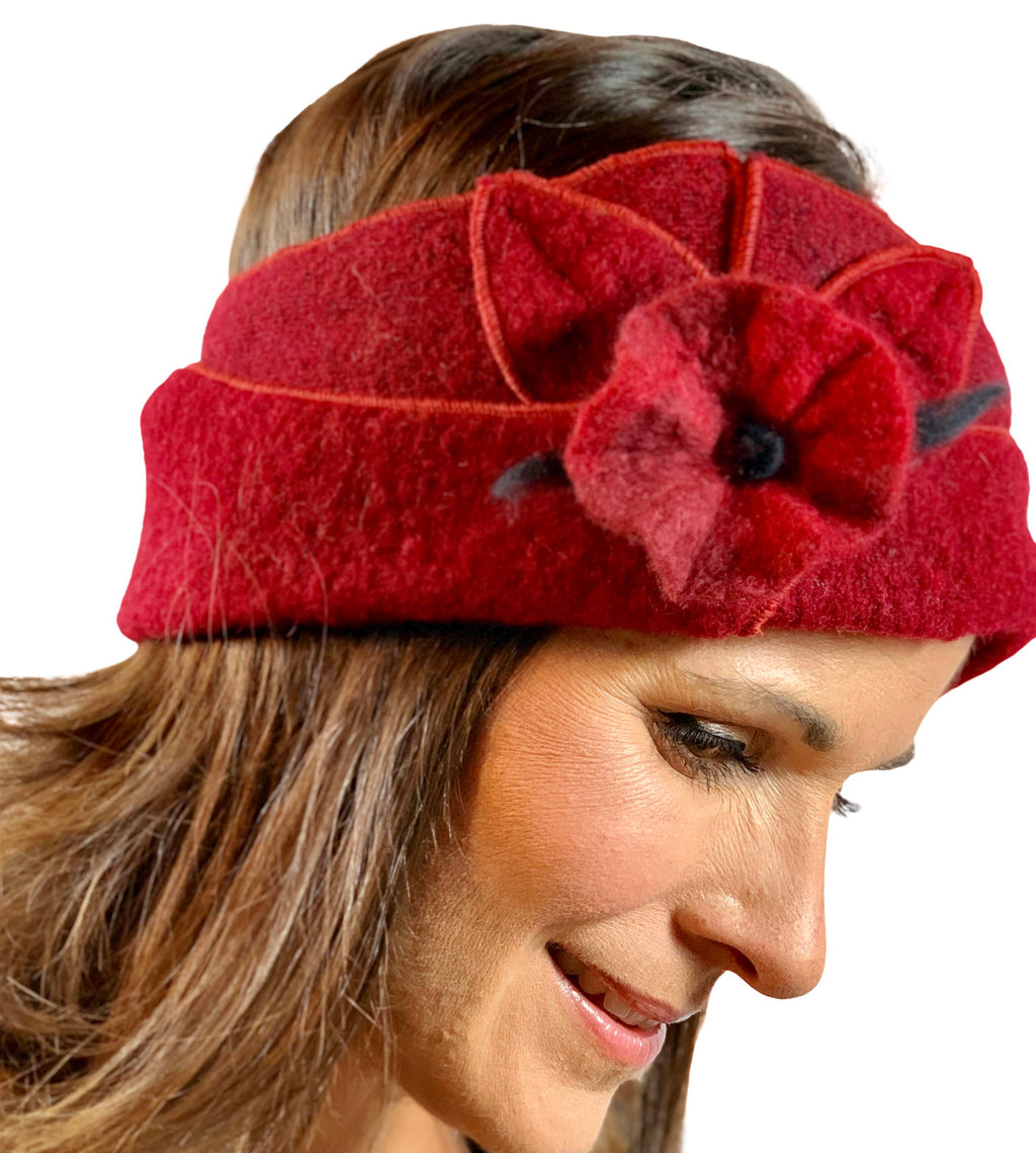 Stirnband Fabricia rot
