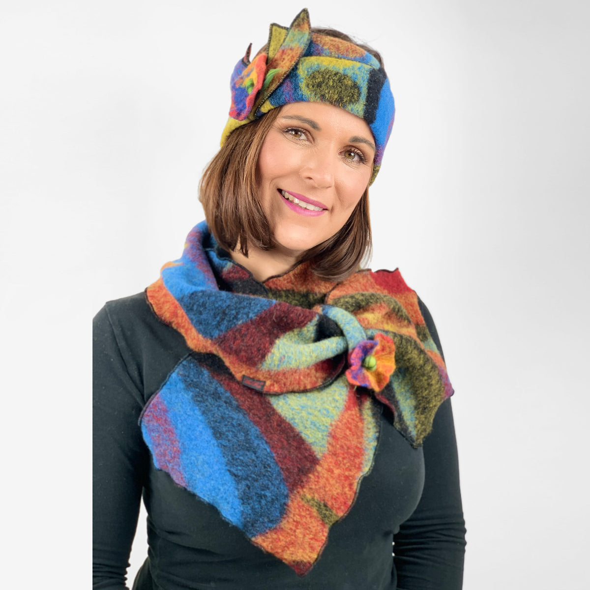 Stirnband PICA mit Steckschal