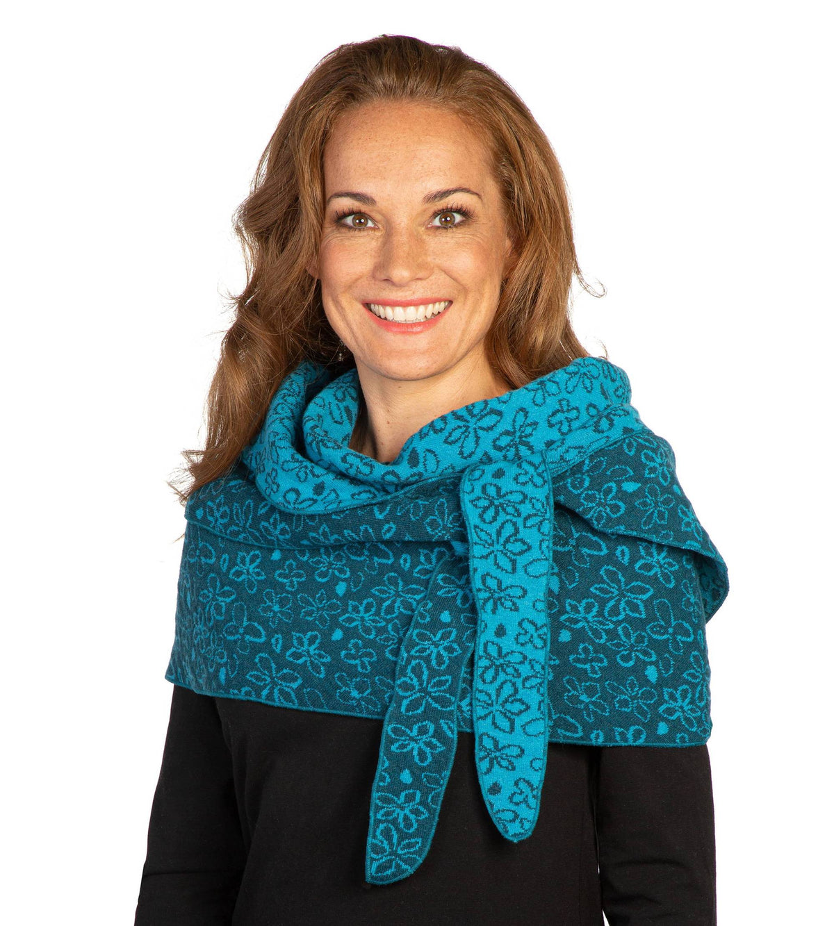 Verwandler Jule türkis als Schal